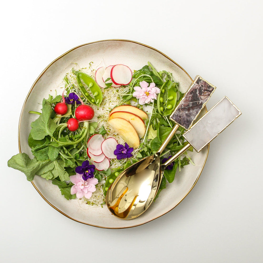 INDIGO LOVE | Ariel Salad Bowl - Off White | Shut the Front Door