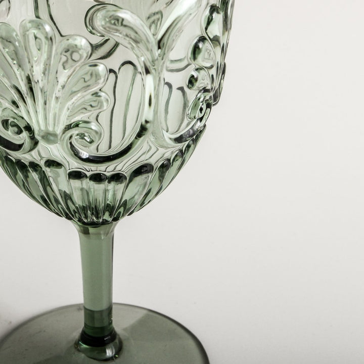 INDIGO LOVE | Flemington Acrylic Wine Glass - Green | Shut the Front Door