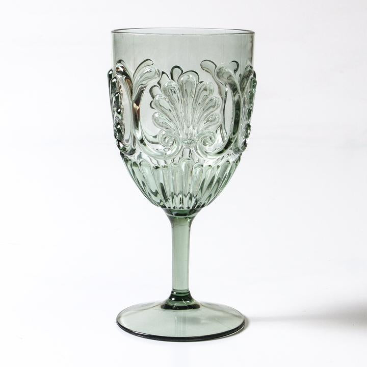 INDIGO LOVE | Flemington Acrylic Wine Glass - Green | Shut the Front Door