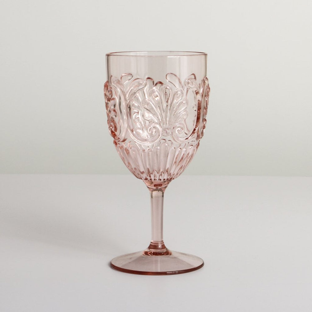 INDIGO LOVE | Flemington Acrylic Wine Glass - Pale Pink | Shut the Front Door