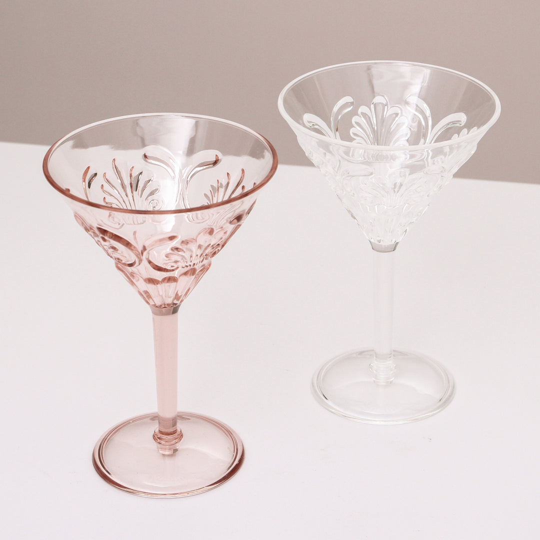 INDIGO LOVE | Flemington Acrylic Martini Glass - Pink | Shut the Front Door