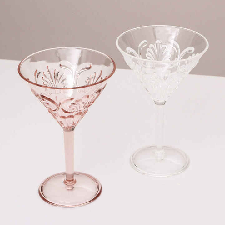 INDIGO LOVE | Flemington Acrylic Martini Glass - Clear | Shut the Front Door