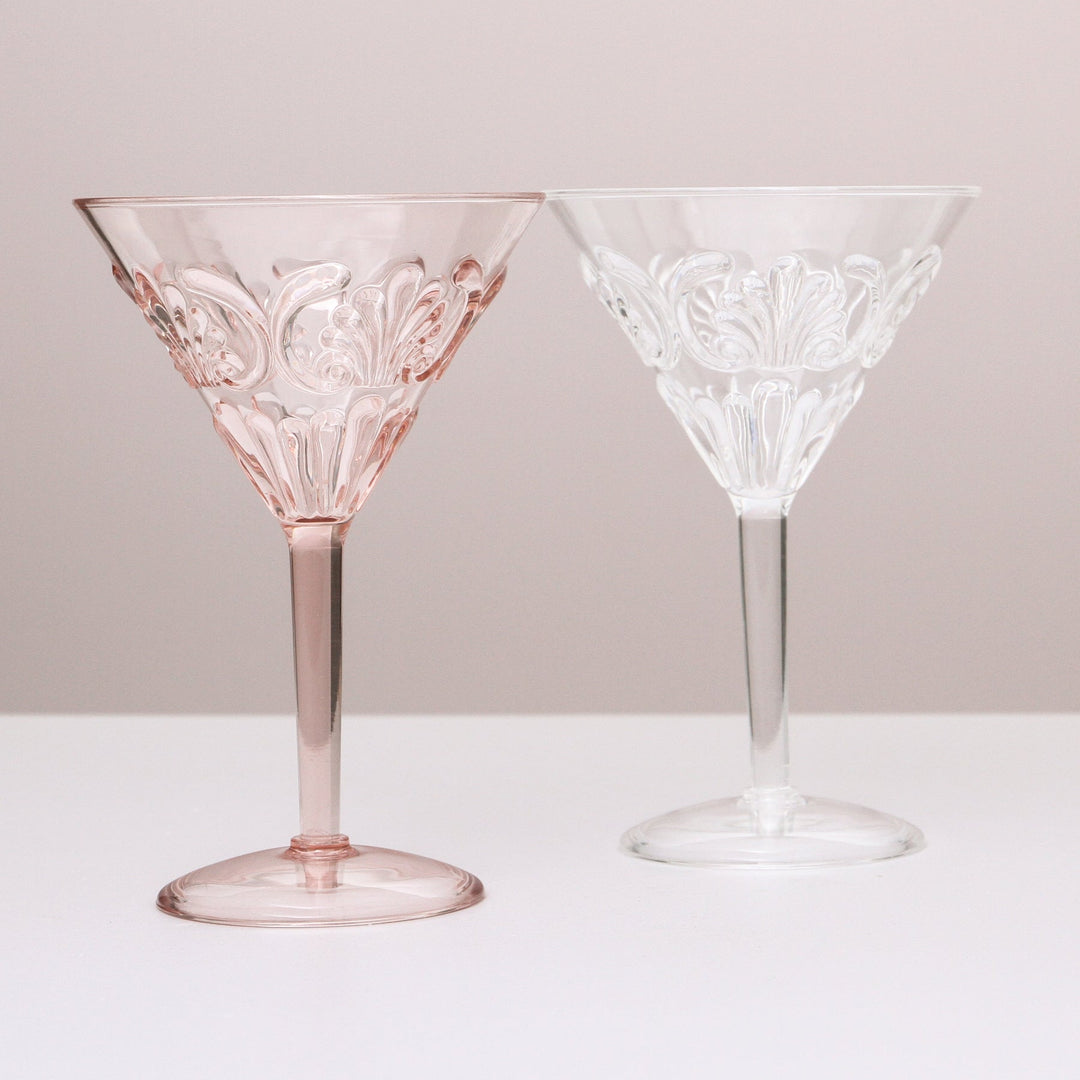 INDIGO LOVE | Flemington Acrylic Martini Glass - Pink | Shut the Front Door