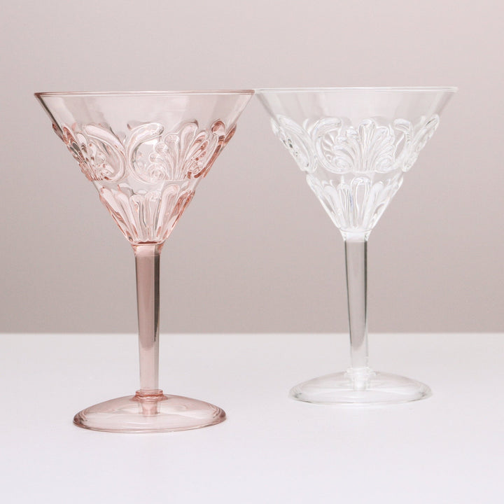 INDIGO LOVE | Flemington Acrylic Martini Glass - Pink | Shut the Front Door