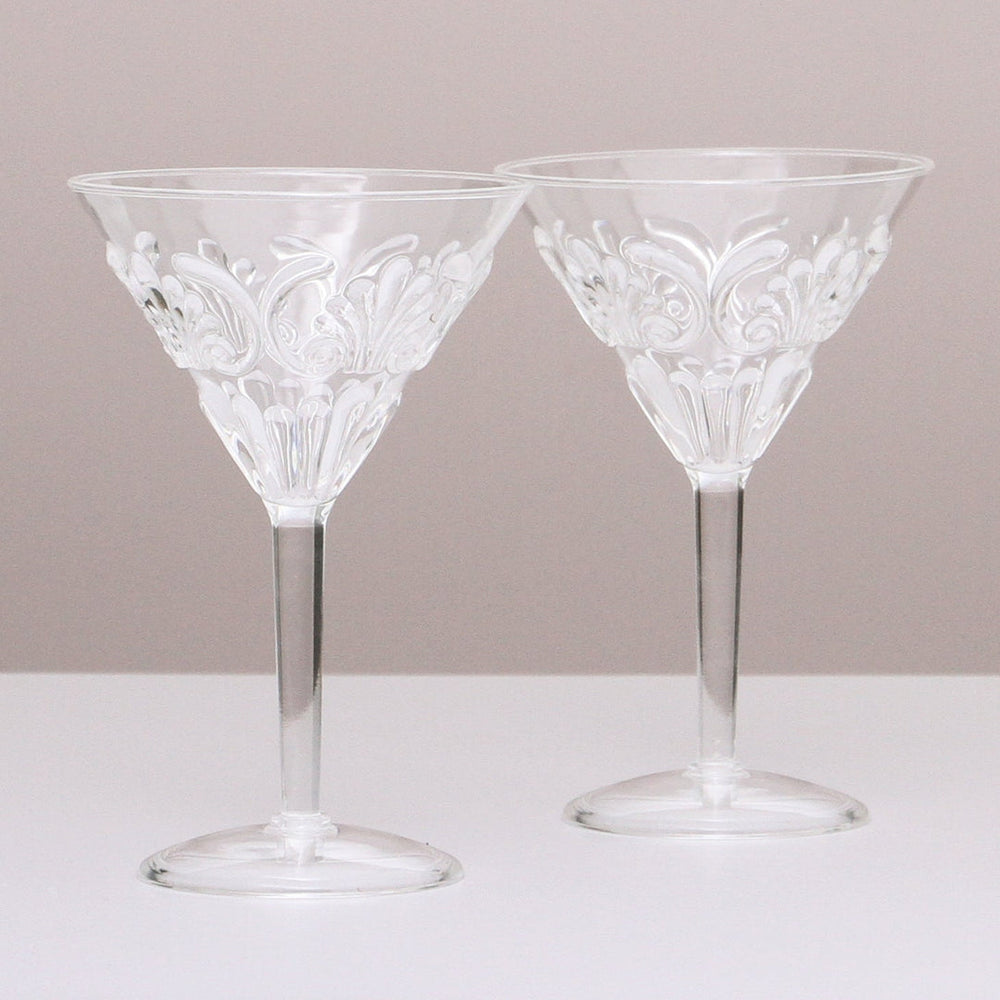 INDIGO LOVE | Flemington Acrylic Martini Glass - Clear | Shut the Front Door