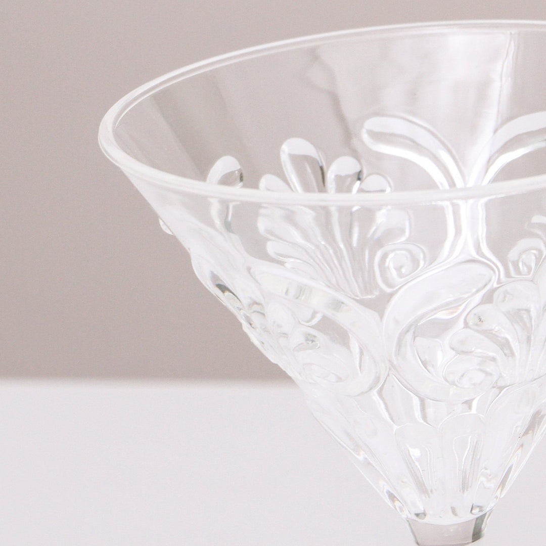 INDIGO LOVE | Flemington Acrylic Martini Glass - Clear | Shut the Front Door