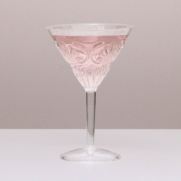 INDIGO LOVE | Flemington Acrylic Martini Glass - Clear | Shut the Front Door