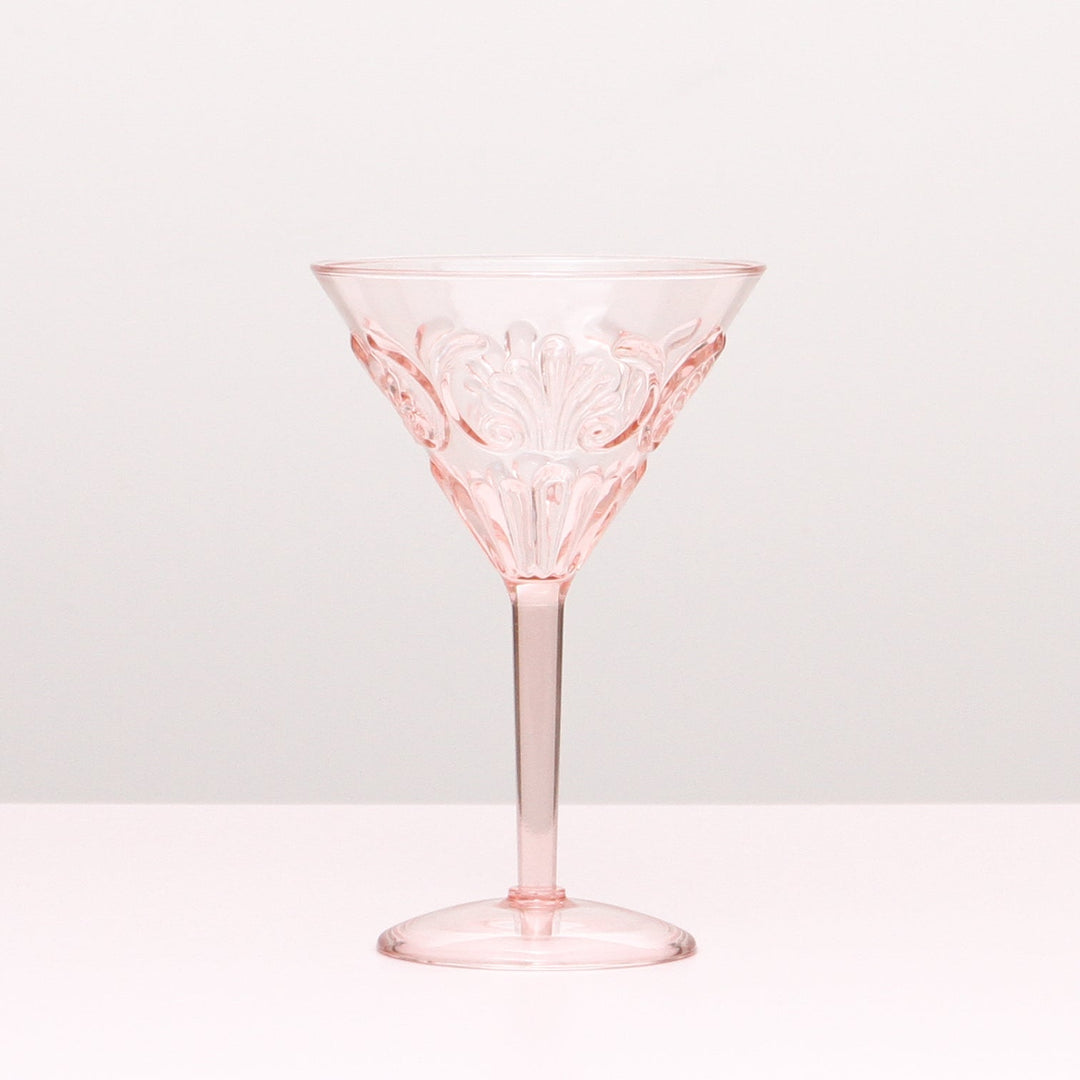 INDIGO LOVE | Flemington Acrylic Martini Glass - Pink | Shut the Front Door