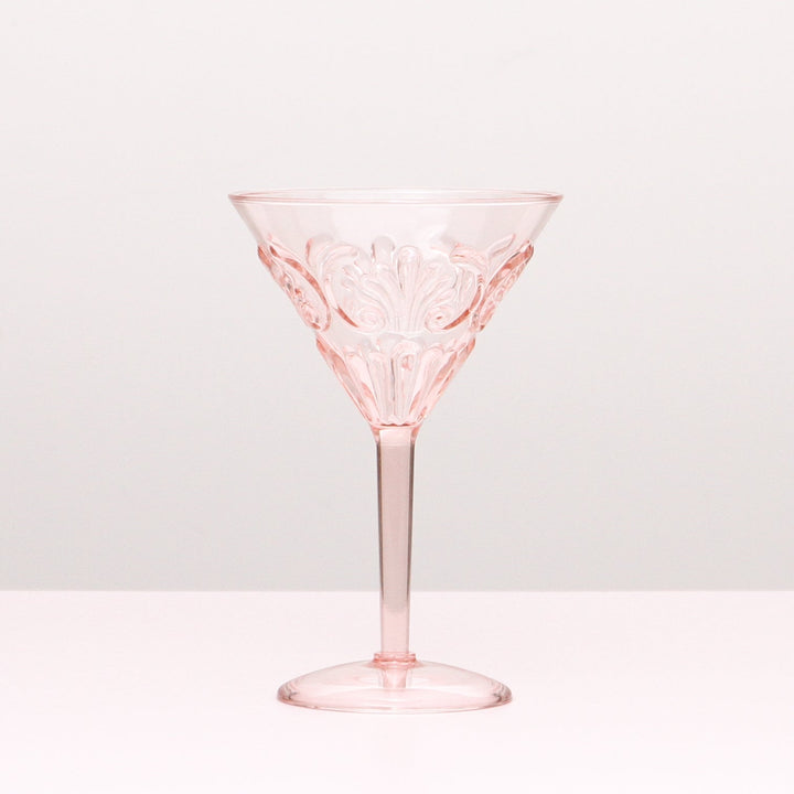 INDIGO LOVE | Flemington Acrylic Martini Glass - Pink | Shut the Front Door