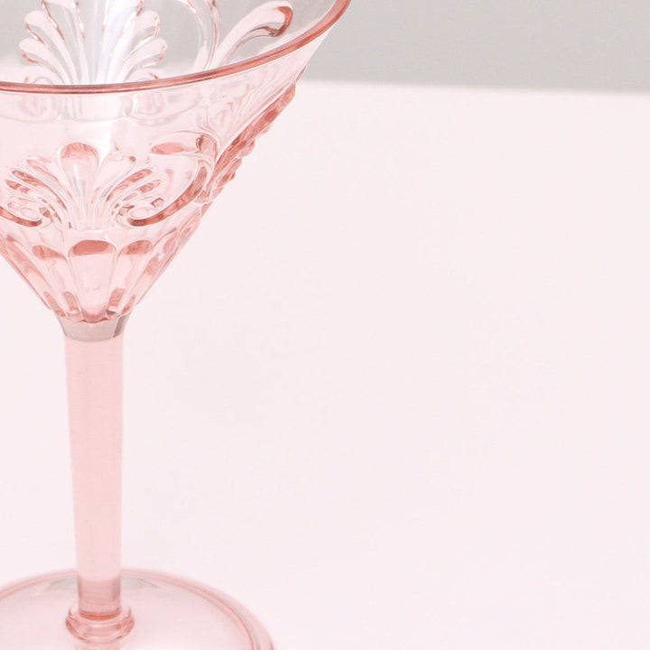 INDIGO LOVE | Flemington Acrylic Martini Glass - Pink | Shut the Front Door