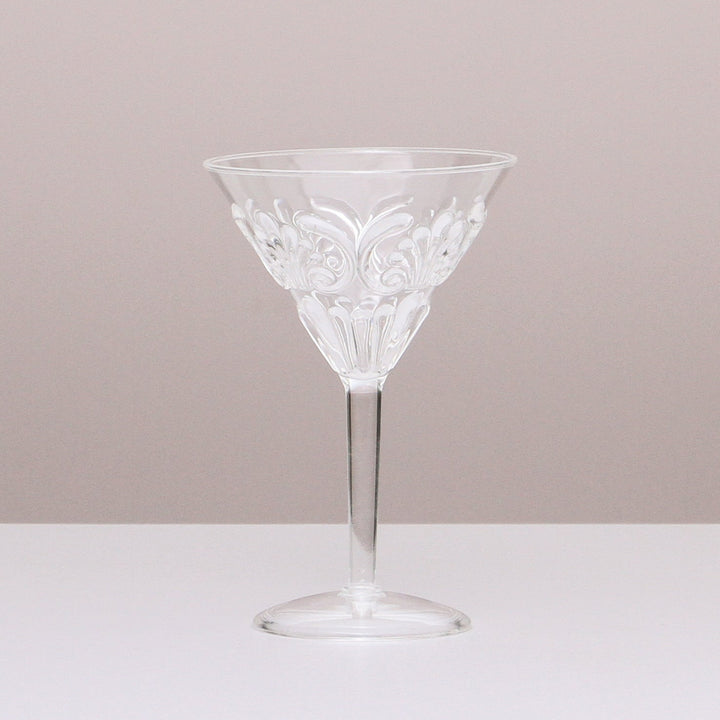 INDIGO LOVE | Flemington Acrylic Martini Glass - Clear | Shut the Front Door