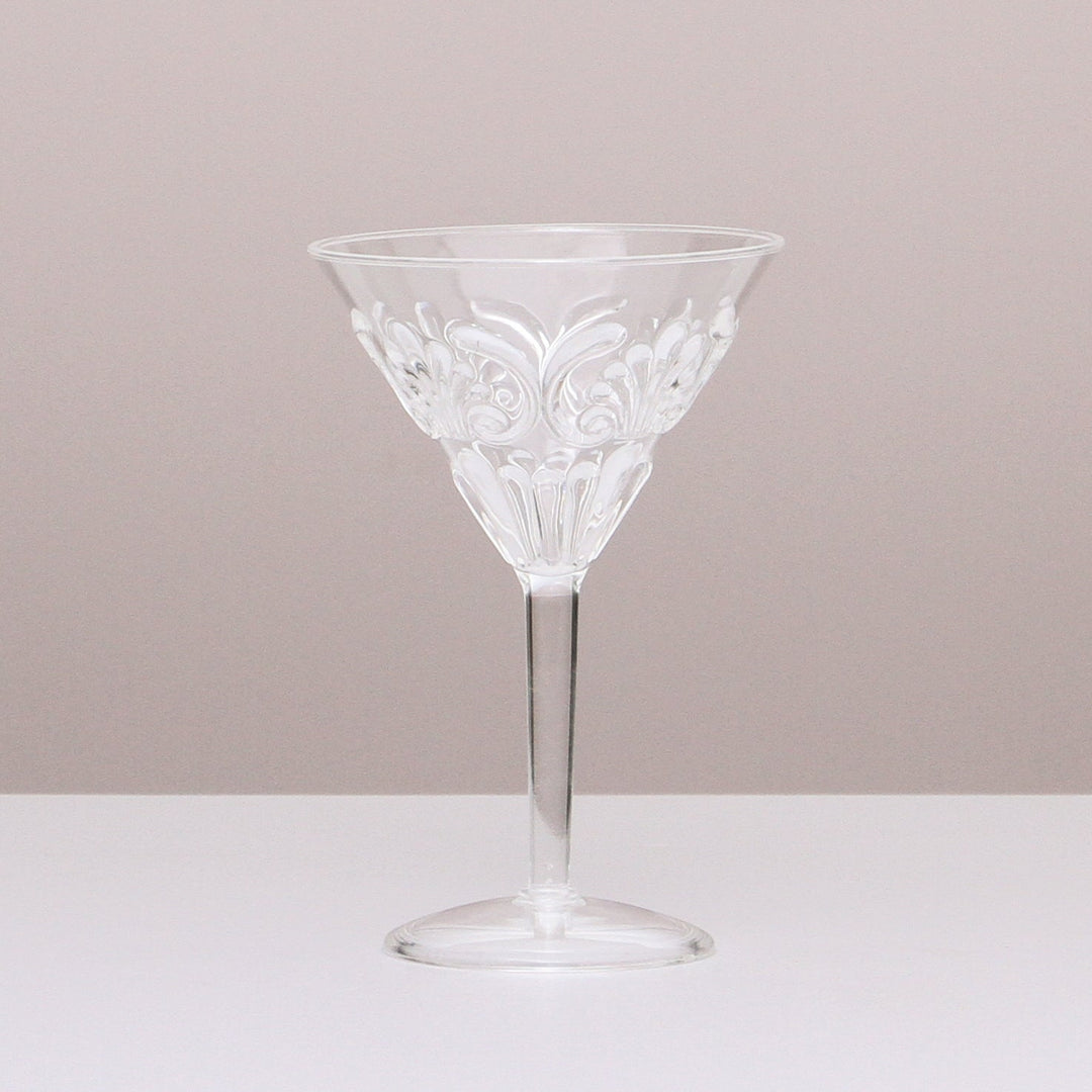 INDIGO LOVE | Flemington Acrylic Martini Glass - Clear | Shut the Front Door