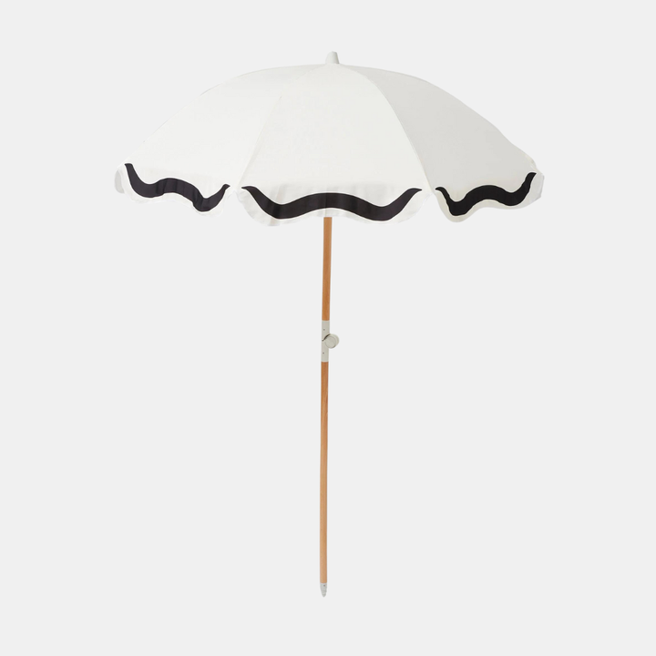 Sunnylife | Luxe Beach Umbrella Casa Marbella Vintage Black | Shut the Front Door