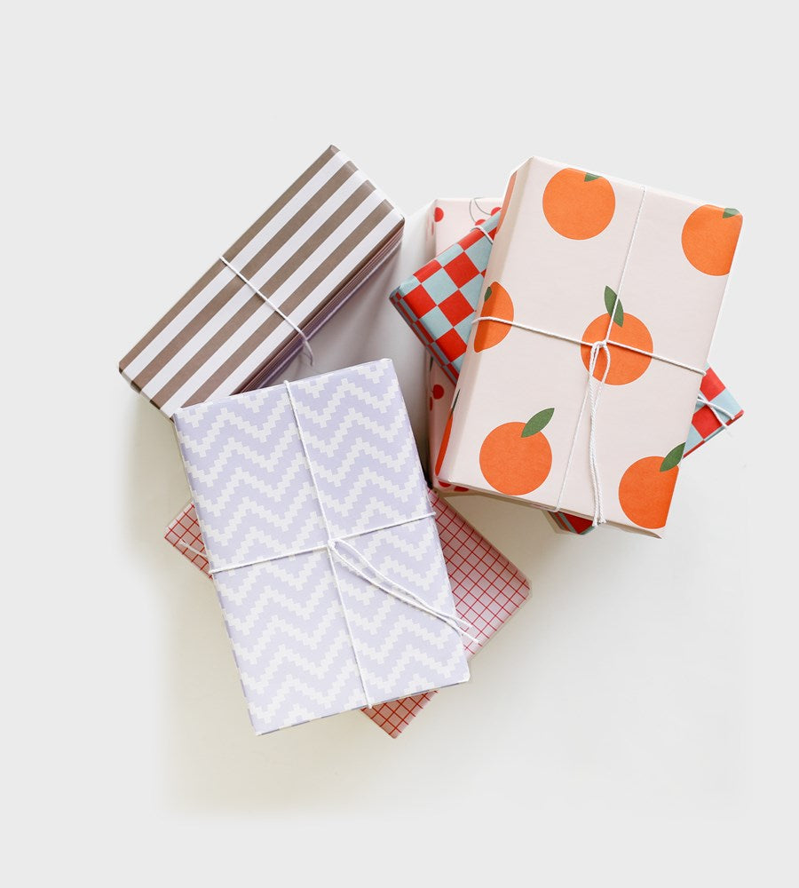 Lettuce | Wrapping Paper - Zig Zag | Shut the Front Door