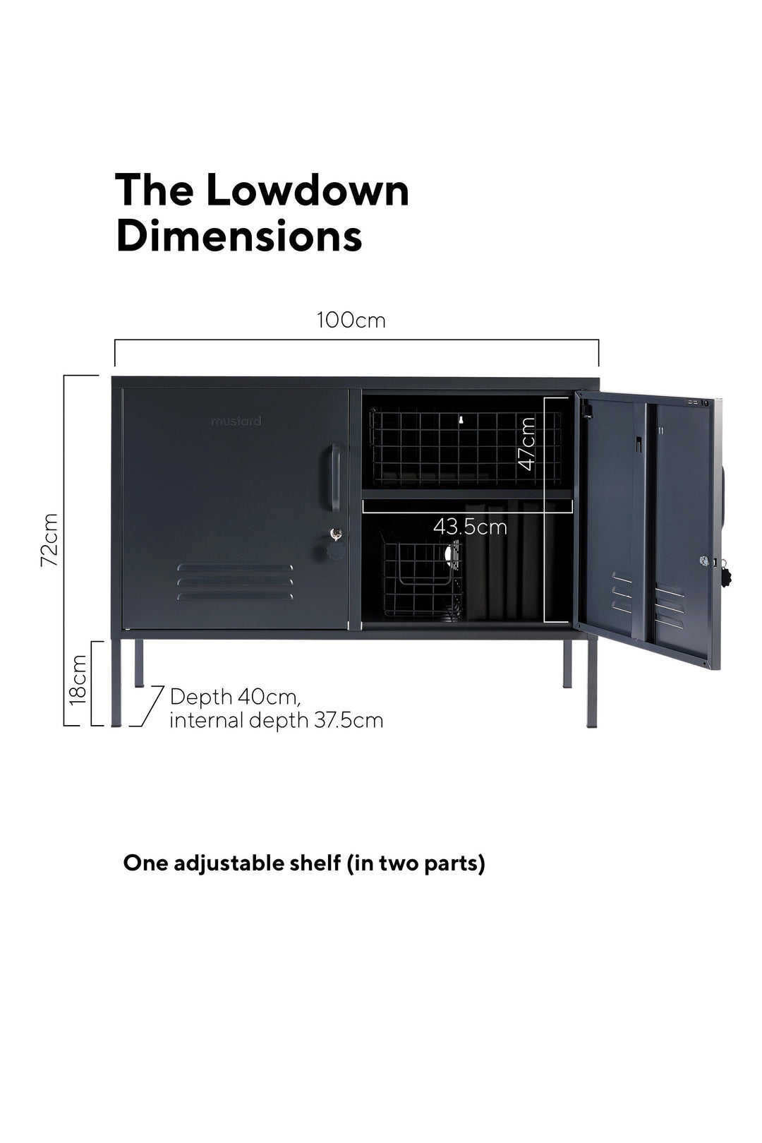 Mustard | Lowdown Locker - Slate | Shut the Front Door