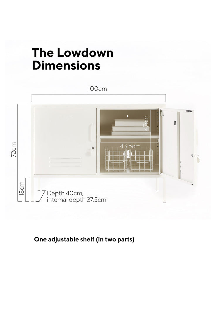 Mustard | Lowdown Locker - White | Shut the Front Door