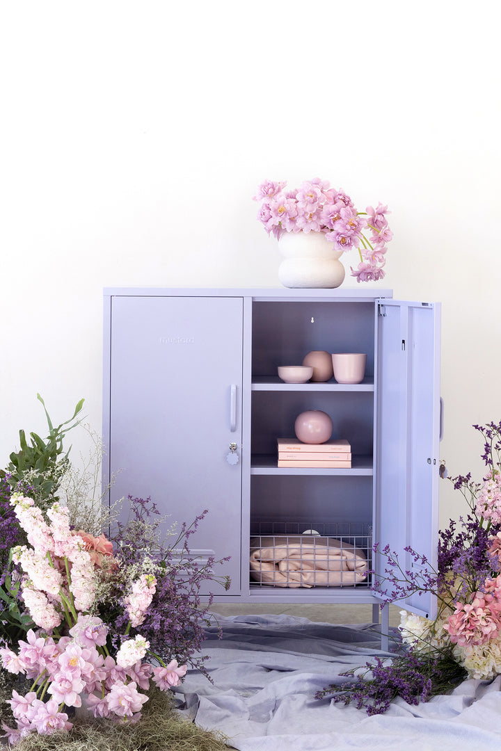 Mustard | Midi Locker - Lilac | Shut the Front Door