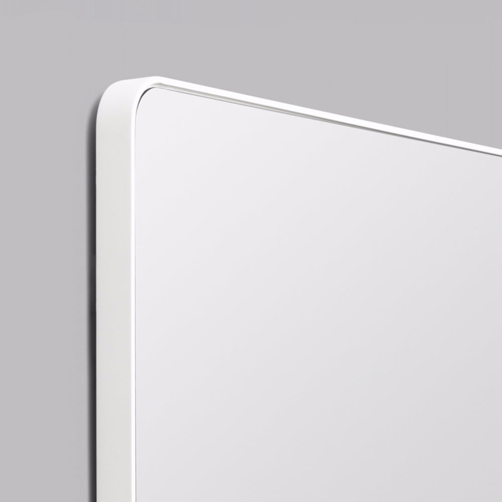 Middle of Nowhere | Flynn Curve Rectangle Mirror - White | Shut the Front Door
