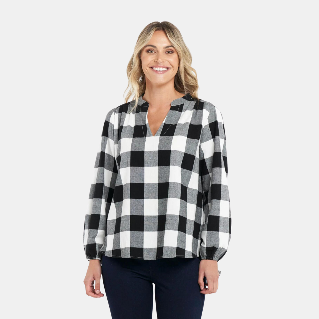 Betty Basics | Pennydale Shirt - Black Check | Shut the Front Door