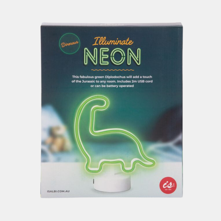 IS Gifts | Illuminate Neon Light - Dinosaur | Shut the Front Door