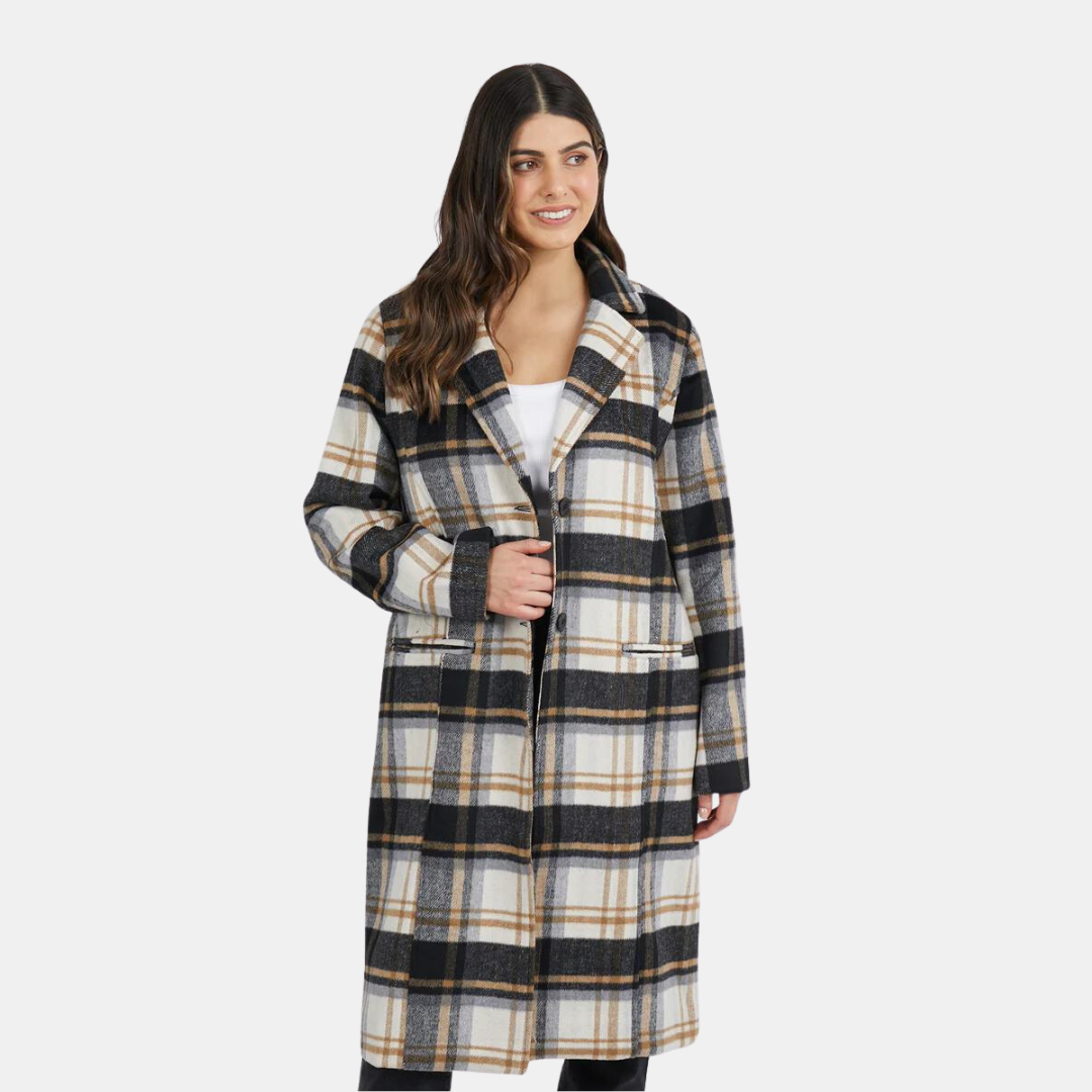 Foxwood | Catriona Coat - Check | Shut the Front Door