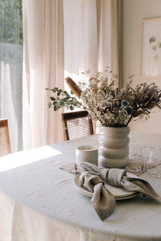 Raine & Humble | Mason Bee Linen Napkin - Stone | Shut the Front Door