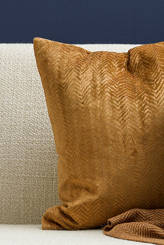 Mulberi | Miguel Cushion 50x50cm - Treacle | Shut the Front Door