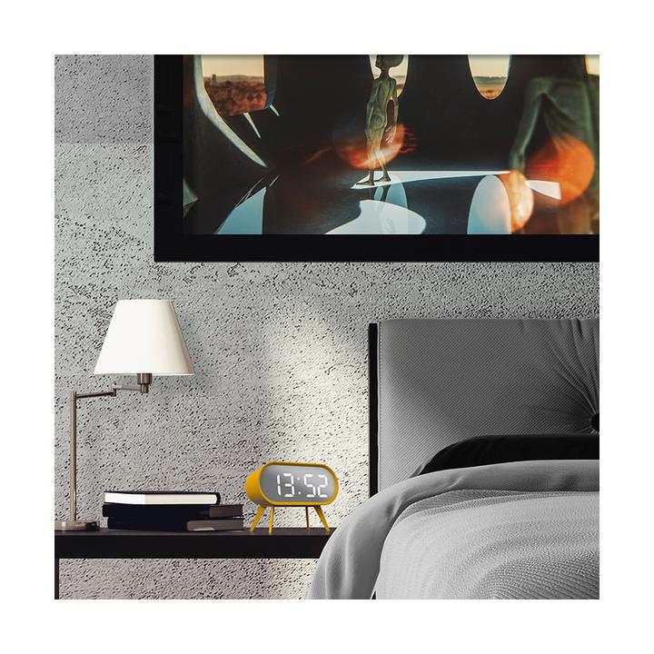 Space Hotel | CYBORG Alarm Clock - Yellow/Silver | Shut the Front Door