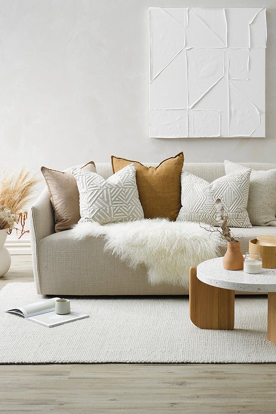 Mulberi | Montpellier Cushion 53x53cm - Nougat | Shut the Front Door