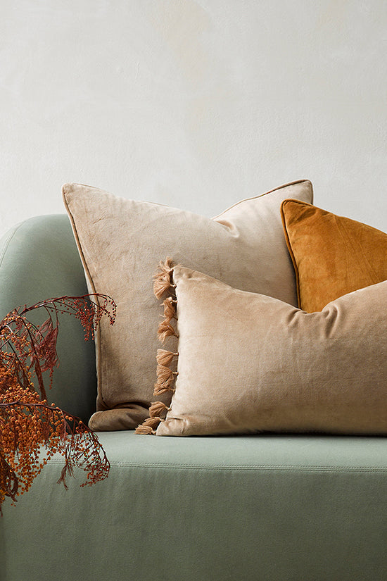Mulberi | Montpellier Cushion 53x53cm - Nougat | Shut the Front Door