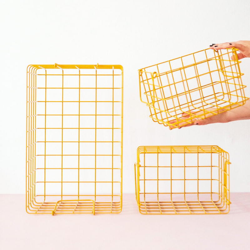 Mustard | Basket Small - Mustard | Shut the Front Door