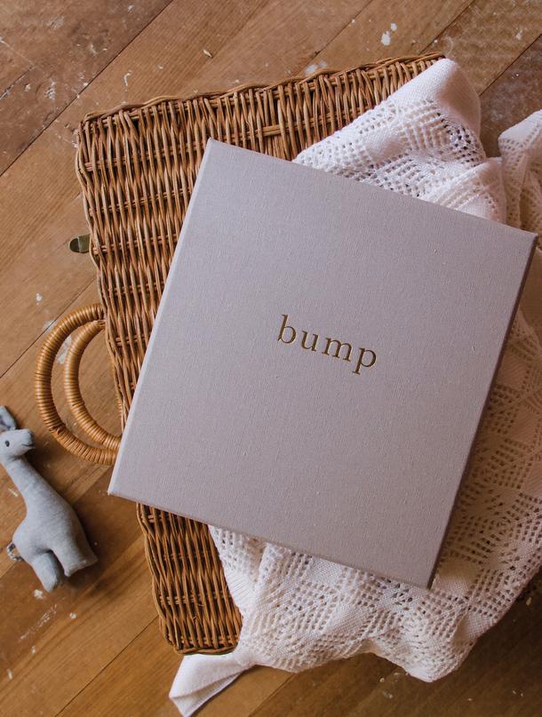 Write to Me Stationery | Bump - My Pregnancy Journal Light Grey | Shut the Front Door