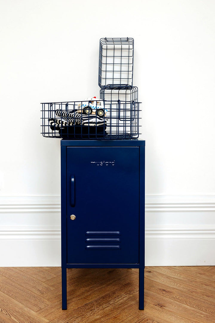 Mustard | Basket Large - Navy | Shut the Front Door
