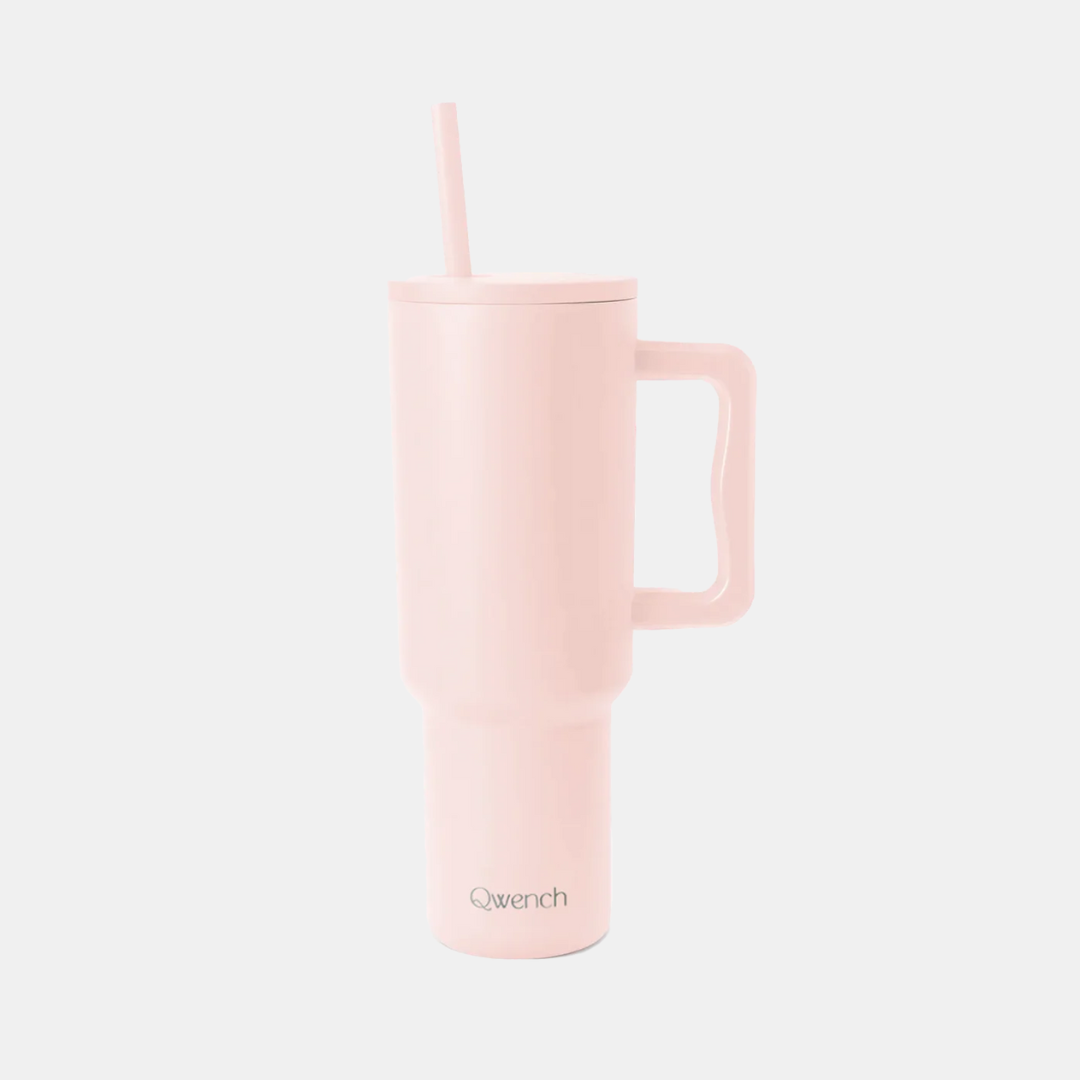 Qwest | Qwench Premium Insulated Tumbler 40oz w/straw - Ballerina Pink | Shut the Front Door