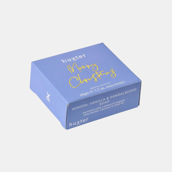 Huxter | Mini Boxed Guest Soap Sky Blue - Mimosa/Vanilla & S/wood | Shut the Front Door
