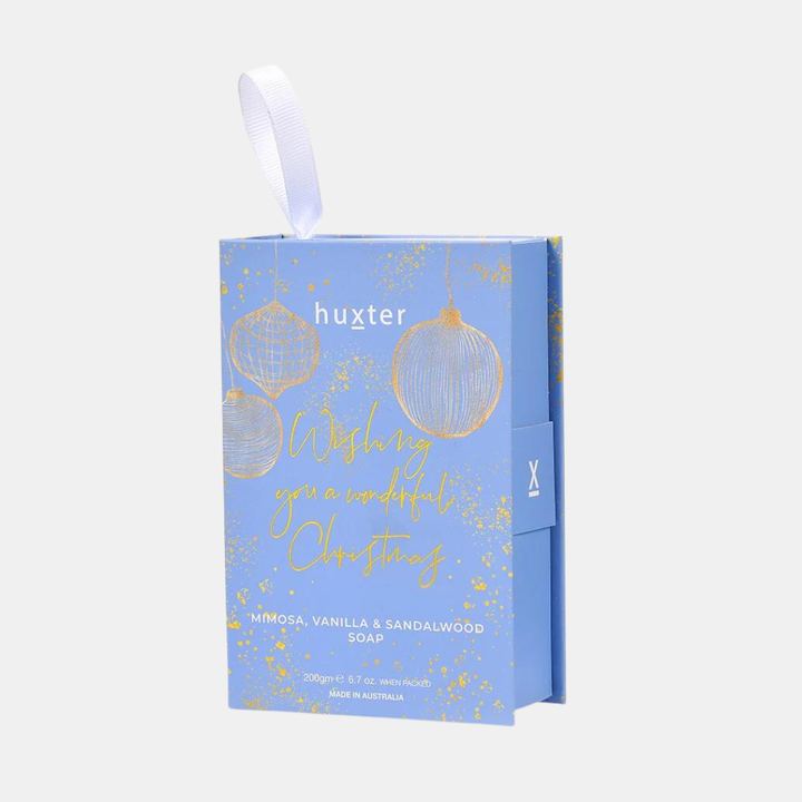 Huxter | Soap Book Hanging - Blue Xmas Baubles - WYAW Christmas | Shut the Front Door