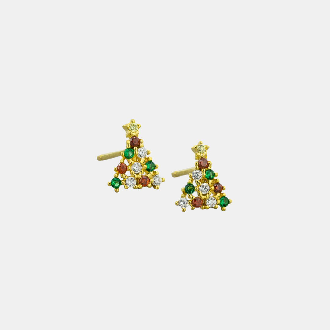 Tiger Tree | Crystal Twinkle Tree Studs | Shut the Front Door