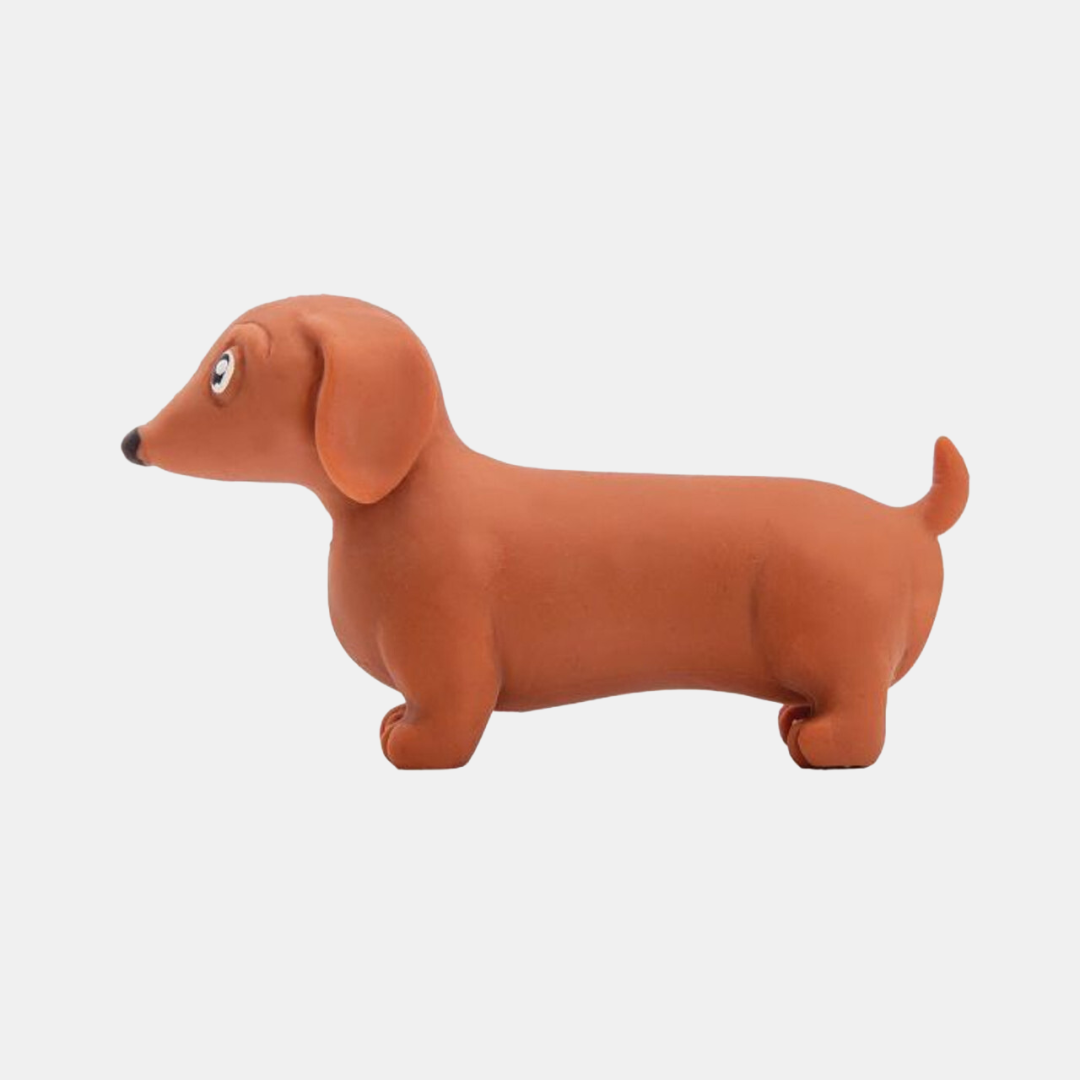 IS Gifts | Stretchy Sausage Dog - Orange | Shut the Front Door