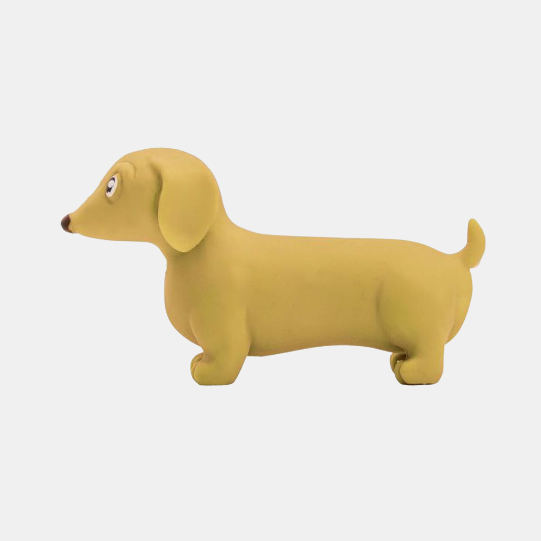 IS Gifts | Stretchy Sausage Dog - Yellow | Shut the Front Door