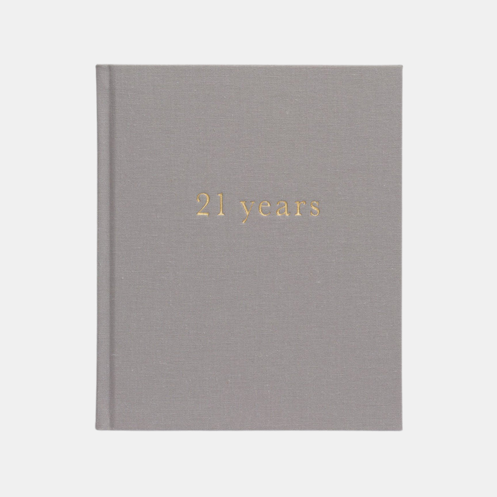 Write to Me Stationery | 21 Years Of You - Light Grey | Shut the Front Door