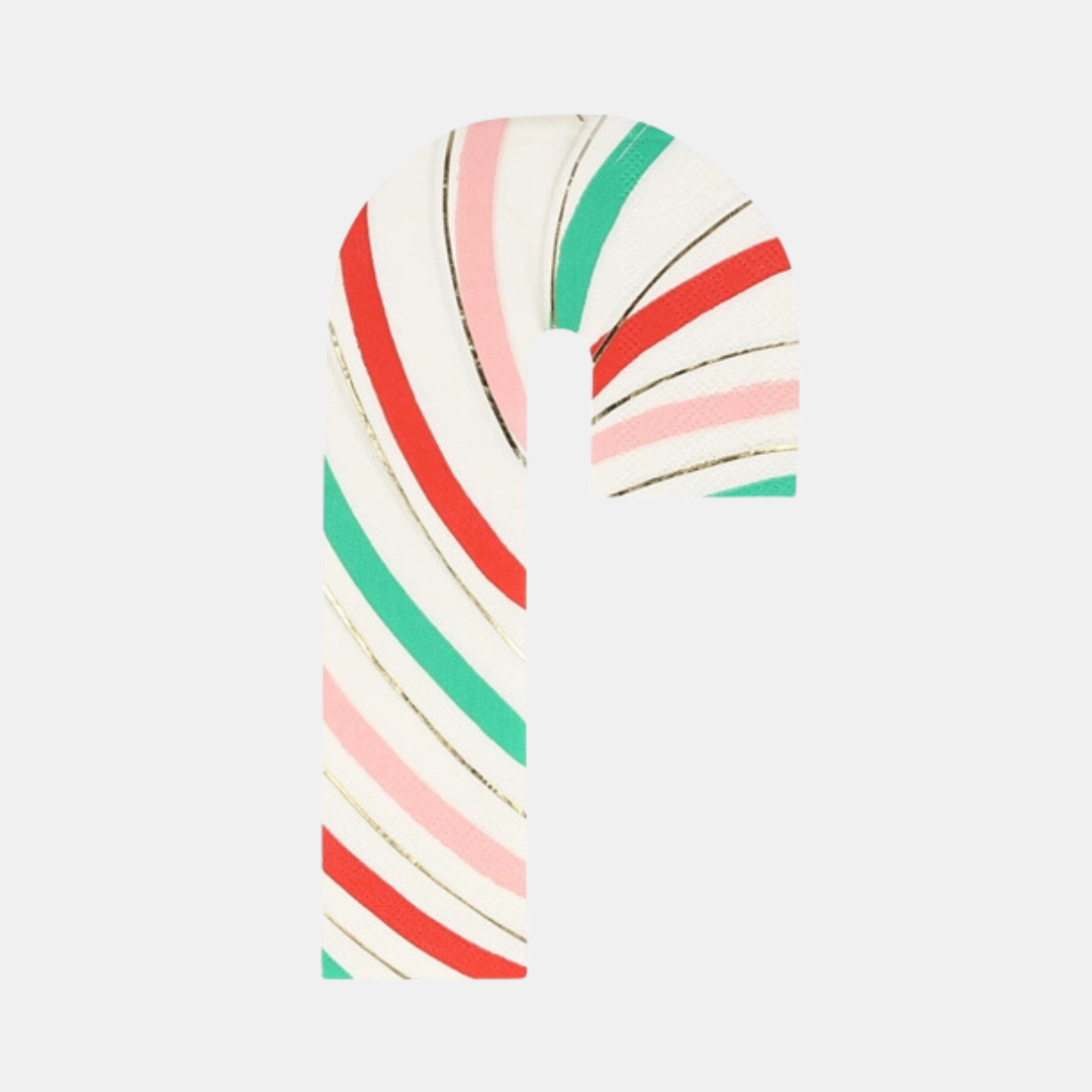 Meri Meri | Candy Cane Napkin - Large | Shut the Front Door
