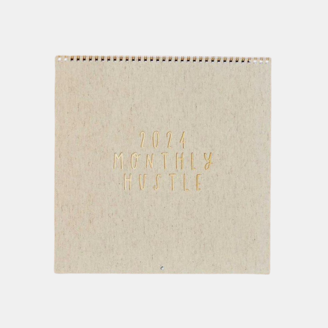 Write to Me Stationery | 2024 Linen Wall Planner & Calendar - Oatmeal | Shut the Front Door