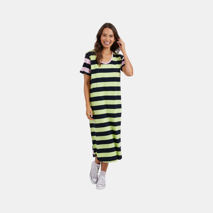 Elm Knitwear | Mercury Stripe Dress - Key Lime | Shut the Front Door
