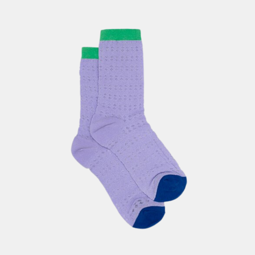 Antler NZ | Lilac & Green Netting Sock | Shut the Front Door