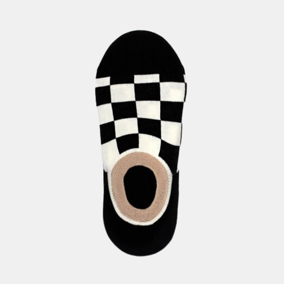 Antler NZ | No-Show Sock - Black Checkerboard | Shut the Front Door