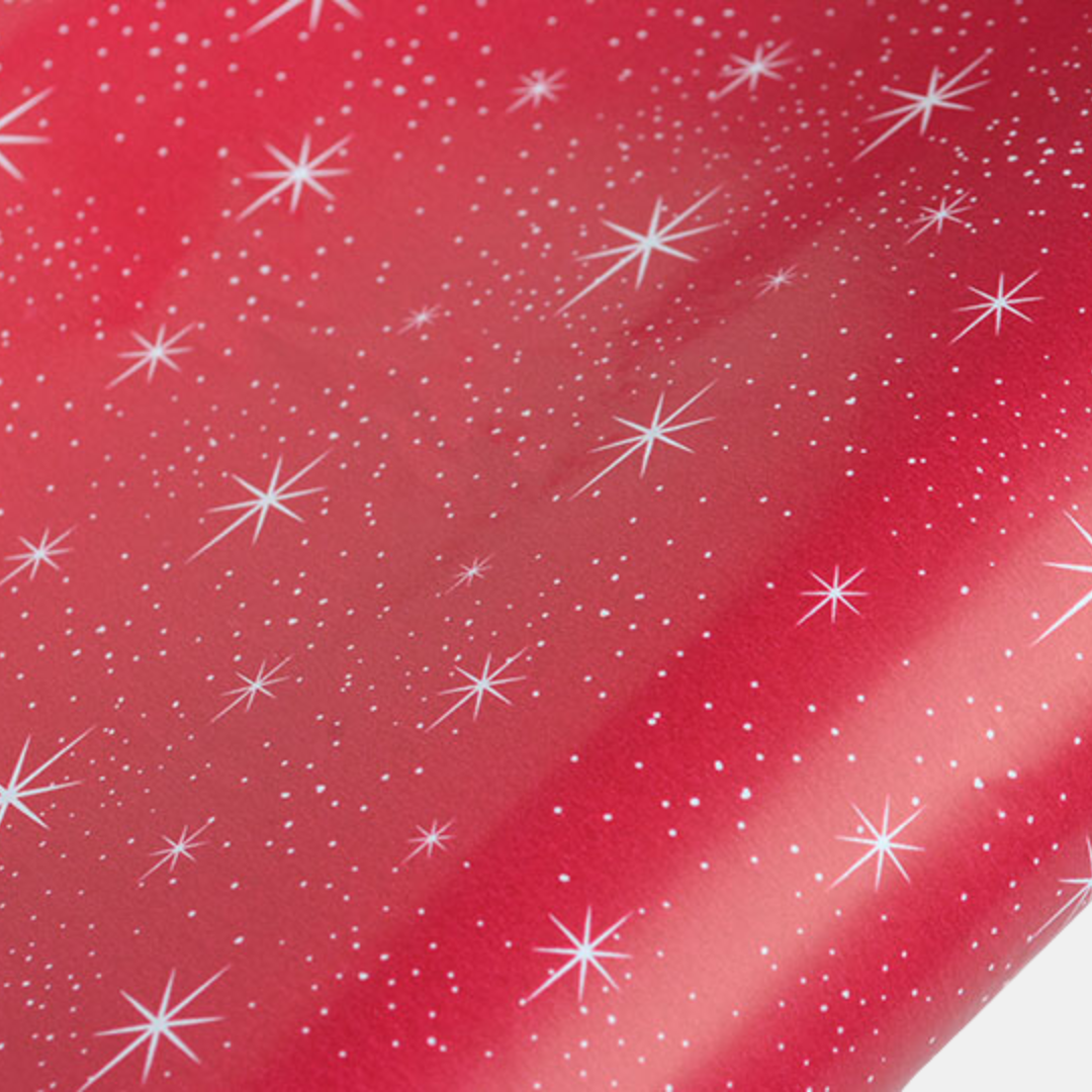 hiPP | Rollwrap Twinkling Stars Red | Shut the Front Door