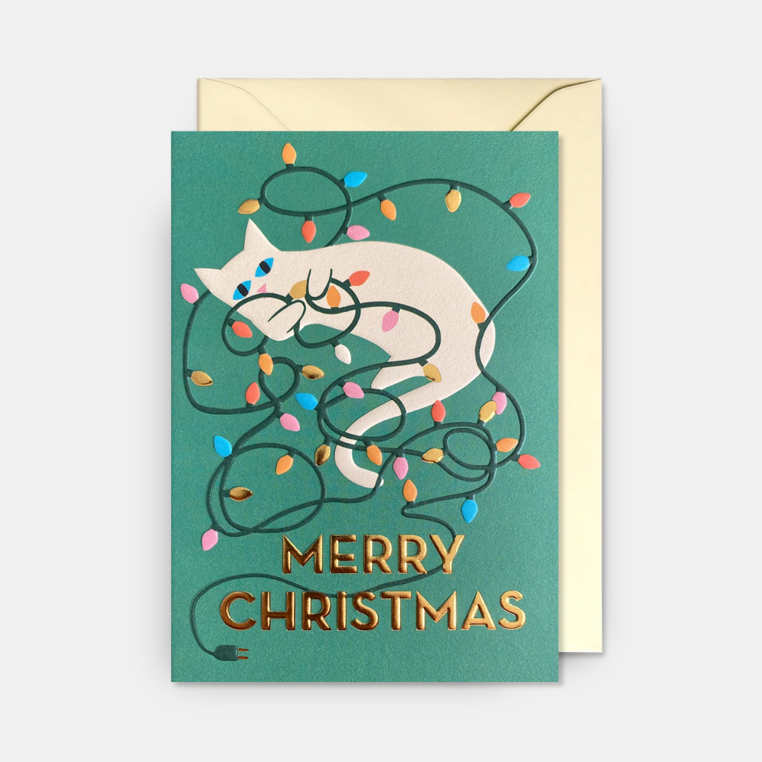Lagom | Christmas Card Cat Merry Christmas! | Shut the Front Door