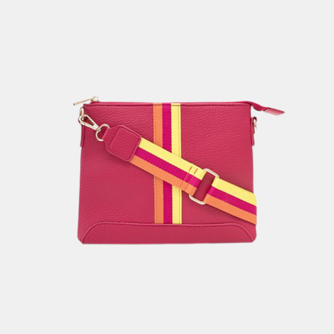 Antler NZ | Ruby Bag - Raspberry Stripe | Shut the Front Door