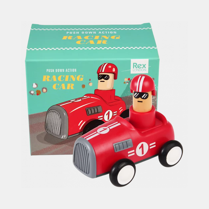 Rex London | Push Down Action Racing Car Red | Shut the Front Door
