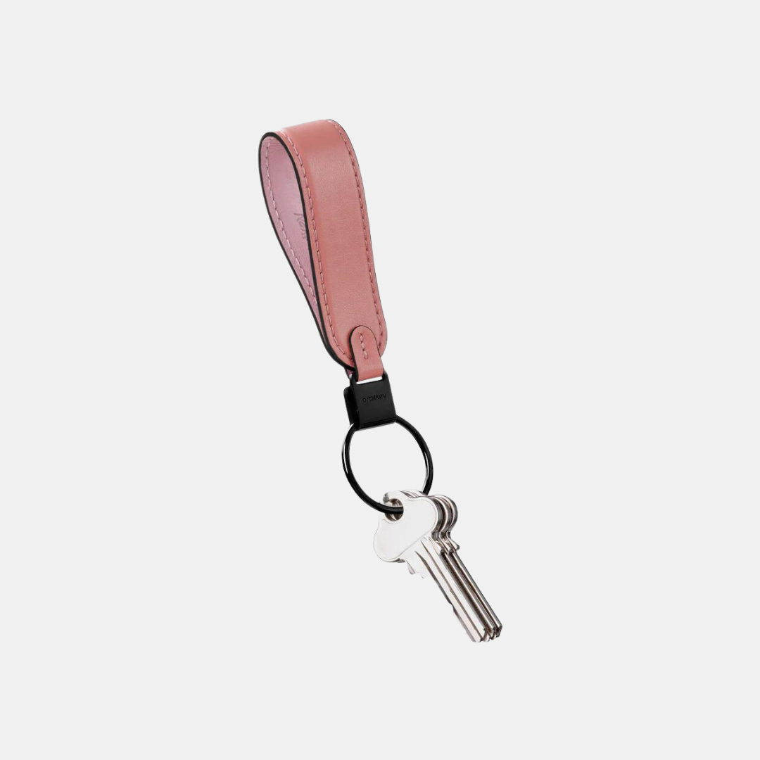 Orbitkey | Loop Keychain Leather - Cotton Candy | Shut the Front Door